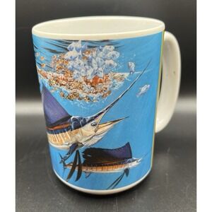 Guy Harvey  Oasis‎ in the Blue  Tuna Marlins 14 oz Coffee/Tea/Hot Cocoa Mug